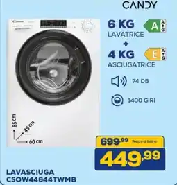 Euronics CANDY LAVASCIUGA CSOW44644TWMB offerta