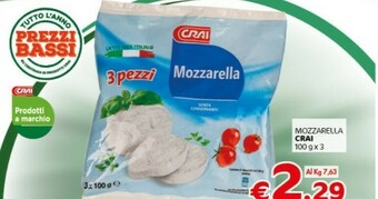 Crai Mozzarella offerta