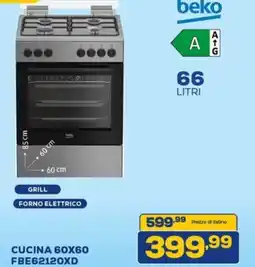 Euronics beko CUCINA 60X60 FBE62120XD offerta