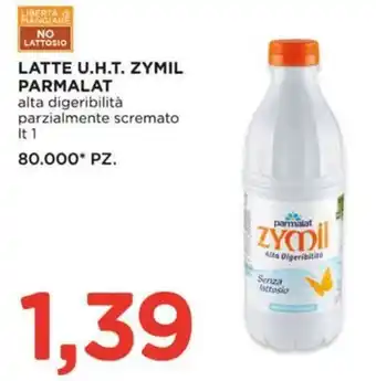 Alì Supermercati Latte u.h.t. zymil PARMALAT offerta