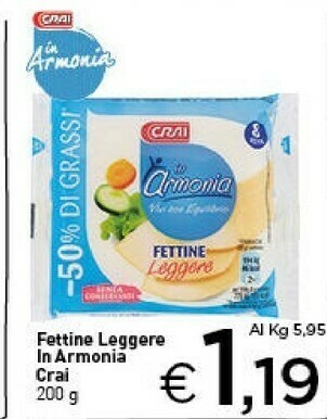 Crai Sottilette offerta