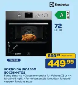 Euronics Electrolux FORNO DA INCASSO EOC3S44TX2 offerta