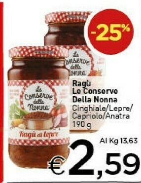 Crai Ragù offerta