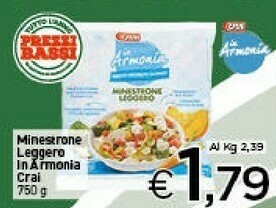 Crai Minestrone offerta