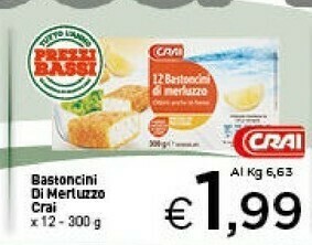 Crai Bastoncini di pesce offerta