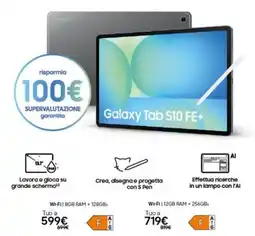 Euronics SAMSUNG Galaxy Tab S10 FE+ offerta