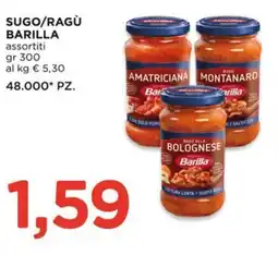 Alì Supermercati Sugo/ragù BARILLA offerta