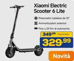 Euronics Xiaomi Electric Scooter 6 Lite offerta