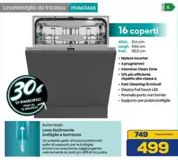 Euronics Hisense Lavastoviglie da incasso HV663A65 offerta