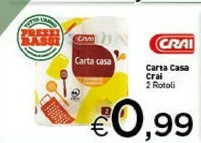 Crai Rotoli di carta offerta
