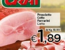 Crai Prosciutto cotto offerta