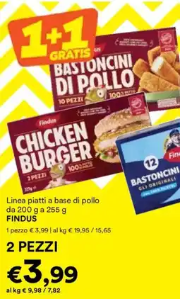 Unes Linea piatti a base di pollo FINDUS offerta