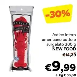 Unes Astice intero americano cotto e surgelato NEW FOOD offerta