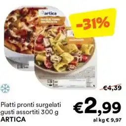 Unes Piatti pronti surgelati ARTICA offerta