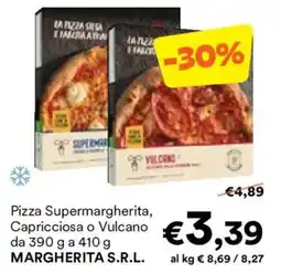Unes Pizza Supermargherita, Capricciosa o Vulcano MARGHERITA S.R.L. offerta