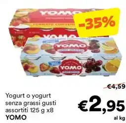 Unes Yogurt o yogurt senza grassi YOMO offerta