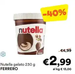 Unes Nutella gelato FERRERO offerta