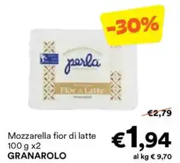 Unes Mozzarella fior di latte GRANAROLO offerta