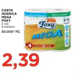 Alì Supermercati Carta igienica mega FOXY offerta