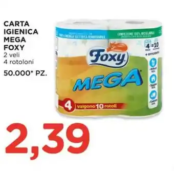 Alì Supermercati Carta igienica mega FOXY offerta