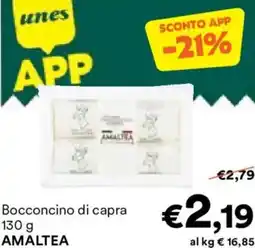 Unes Bocconcino di capra AMALTEA offerta