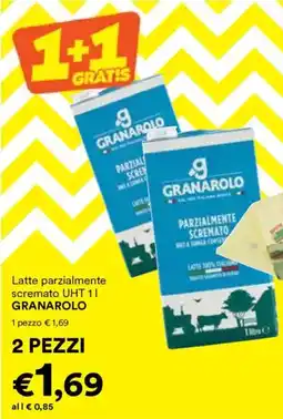 Unes Latte parzialmente scremato UHT GRANAROLO offerta