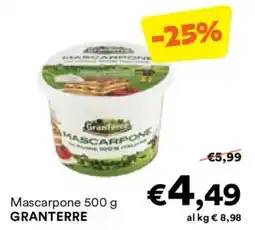 Unes Mascarpone GRANTERRE offerta