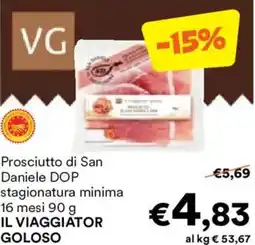 Unes Daniele DOP stagionatura minima 16 mesi IL VIAGGIATOR offerta