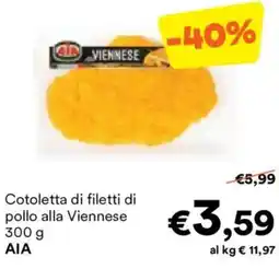 Unes Cotoletta di filetti di pollo alla Viennese AIA offerta