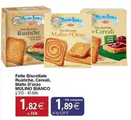 Docks Cash&Carry Fette Bescottate Rustiche, Cereali, Malto D'orzo MULINO BIANCO offerta
