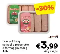 Unes Bon Roll Easy spinaci o prosciutto e formaggio AIA offerta