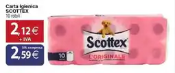 Docks Cash&Carry Carta Igienica SCOTTEX 10 rotoli offerta