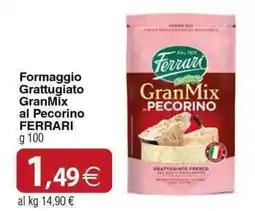 Docks Cash&Carry Formaggio Grattugiato GranMix al Pecorino FERRARI offerta