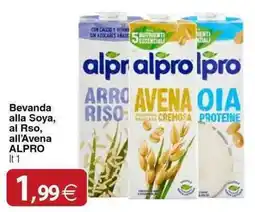 Docks Cash&Carry Bevanda alla Soya, al Rso, all'Avena ALPRO offerta