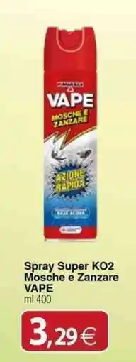 Docks Cash&Carry Spray Super KO2 Mosche e Zanzare VAPE offerta
