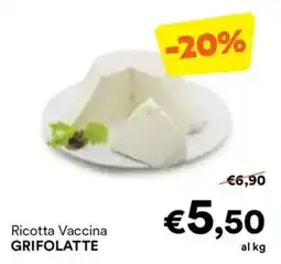 Unes Ricotta Vaccina GRIFOLATTE offerta
