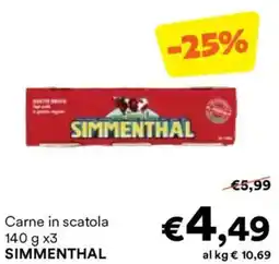Unes Carne in scatola SIMMENTHAL offerta