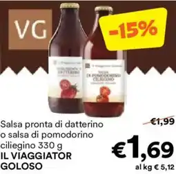 Unes o salsa di pomodorino ciliegino IL VIAGGIATOR offerta