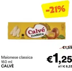 Unes Maionese classica CALVÈ offerta