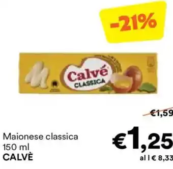 Unes Maionese classica CALVÈ offerta