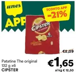 Unes Patatine The original CIPSTER offerta