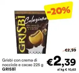 Unes Grisbì con crema di nocciole e cacao GRISBÌ offerta