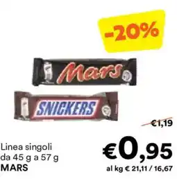 Unes Linea singoli MARS offerta