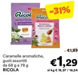 Unes Caramelle aromatiche RICOLA offerta