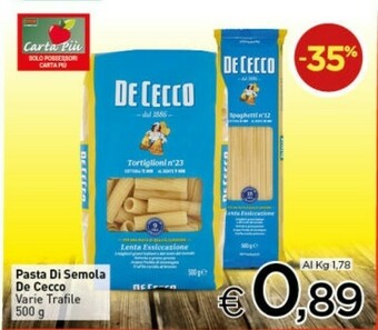 Crai Pasta di semola offerta