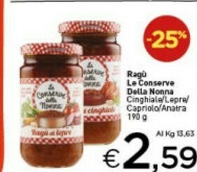 Crai Ragù offerta