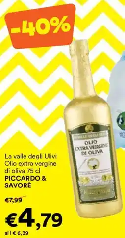 Unes La valle degli Ulivi Olio extra vergine di oliva PICCARDO & SAVORÈ offerta