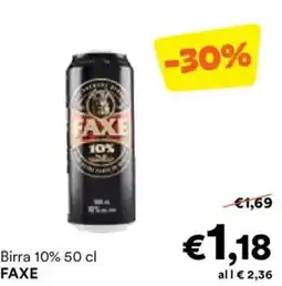 Unes Birra 10% FAXE offerta