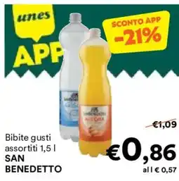 Unes Bibite SAN BENEDETTO offerta