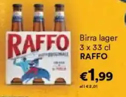 Unes Birra lager RAFFO offerta